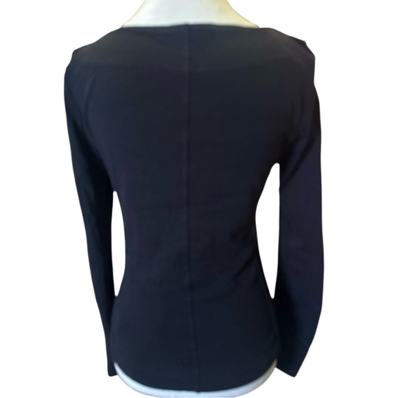 Free People Looking Back Black Lace-Up Top - Picture 8 of 12